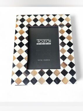 💜 Tozai Home Harlequin Pattern Picture Frame (5x7 inch)